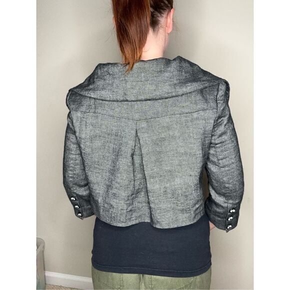 Y2K Bebe cropped classic jacket sz M - Picture 2 of 7